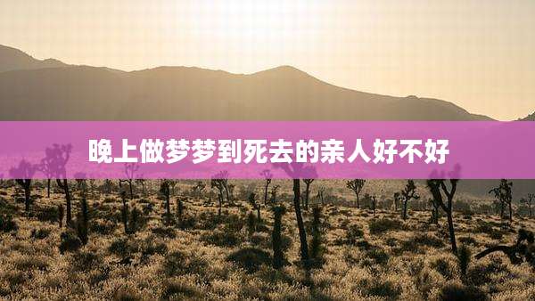 晚上做梦梦到死去的亲人好不好