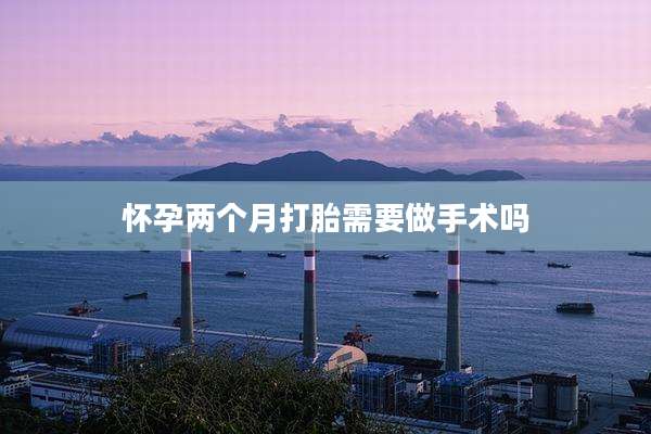 怀孕两个月打胎需要做手术吗