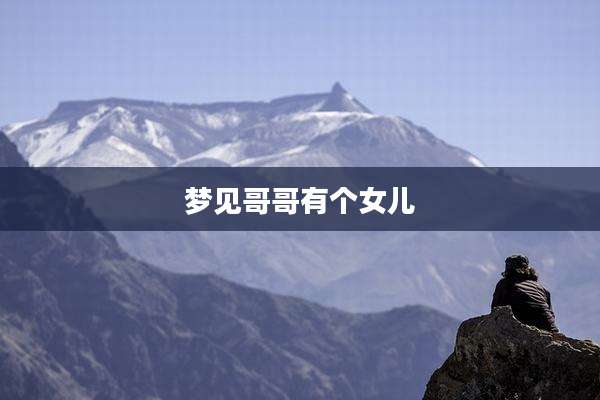 梦见哥哥有个女儿