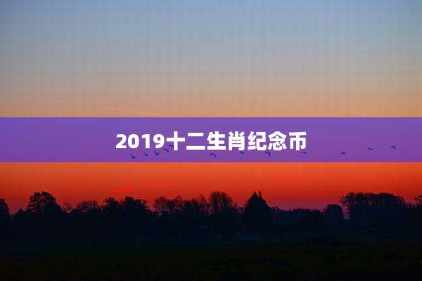 2019十二生肖纪念币