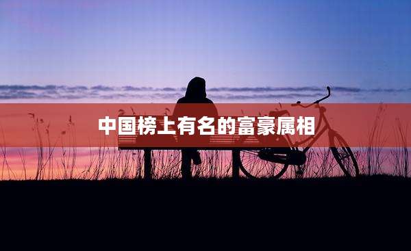 中国榜上有名的富豪属相