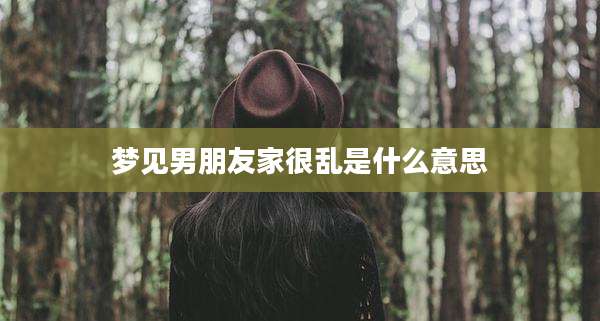 梦见男朋友家很乱是什么意思