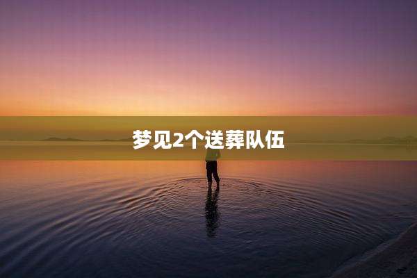 梦见2个送葬队伍