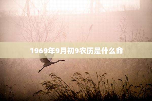 1969年9月初9农历是什么命