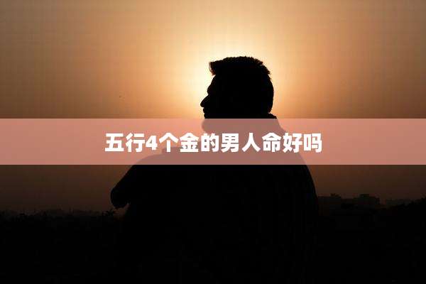 五行4个金的男人命好吗