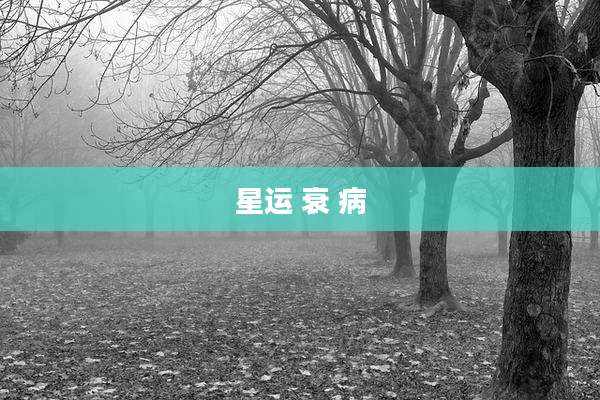 星运 衰 病