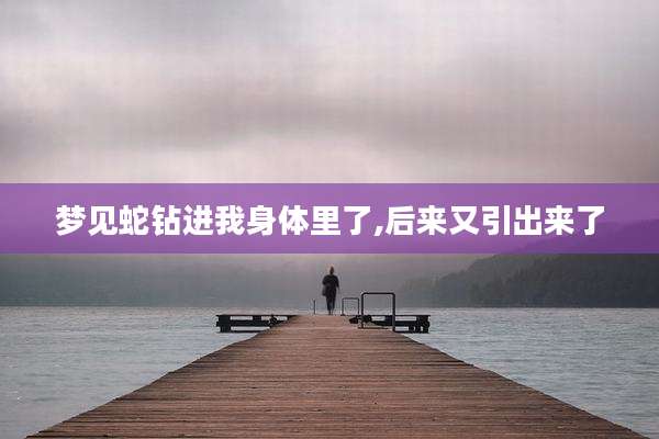 梦见蛇钻进我身体里了,后来又引出来了