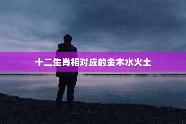 十二生肖相对应的金木水火土