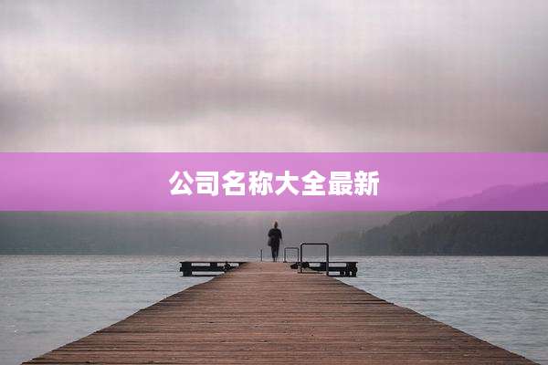 公司名称大全最新