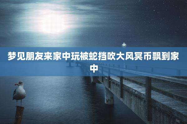 梦见朋友来家中玩被蛇挡吹大风冥币飘到家中