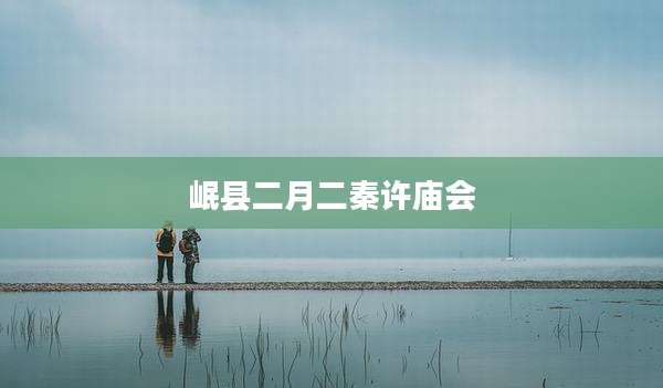 岷县二月二秦许庙会