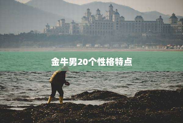 金牛男20个性格特点