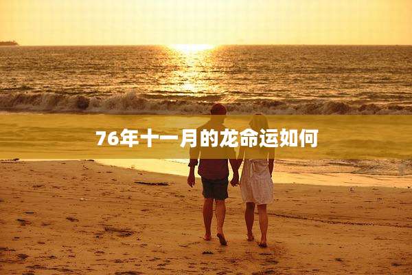 76年十一月的龙命运如何