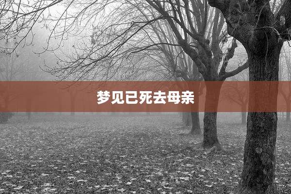 梦见已死去母亲