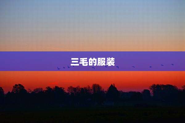 三毛的服装
