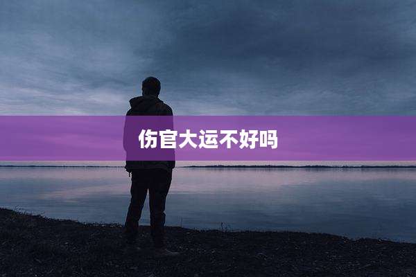 伤官大运不好吗