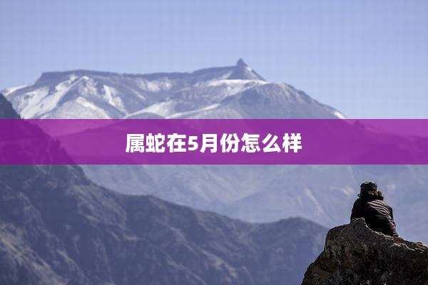 属蛇在5月份怎么样