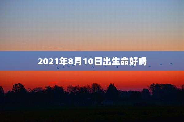 2021年8月10日出生命好吗
