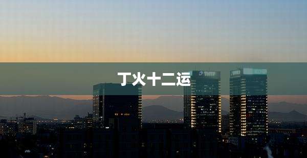 丁火十二运