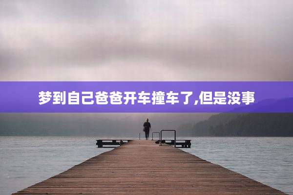 梦到自己爸爸开车撞车了,但是没事