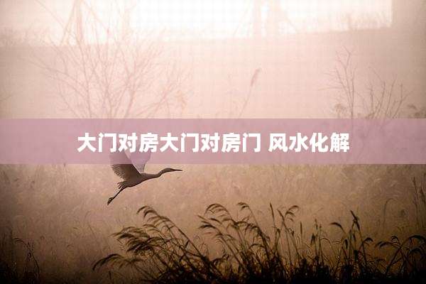 大门对房大门对房门 风水化解