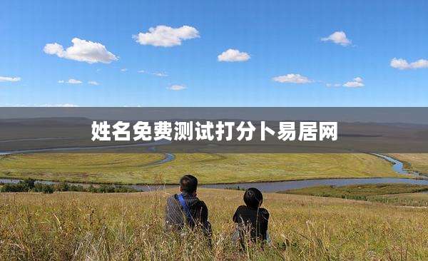 姓名免费测试打分卜易居网