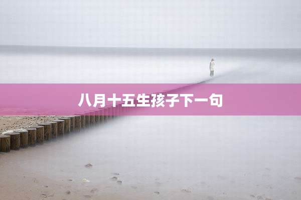 八月十五生孩子下一句