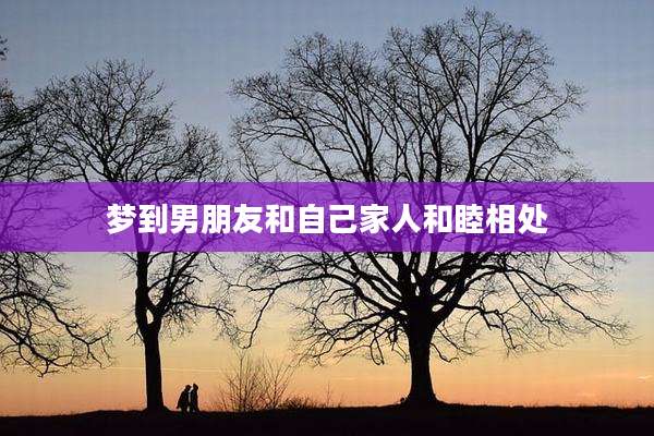 梦到男朋友和自己家人和睦相处