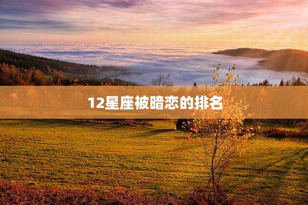 12星座被暗恋的排名