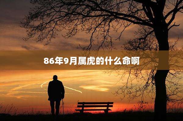 86年9月属虎的什么命啊