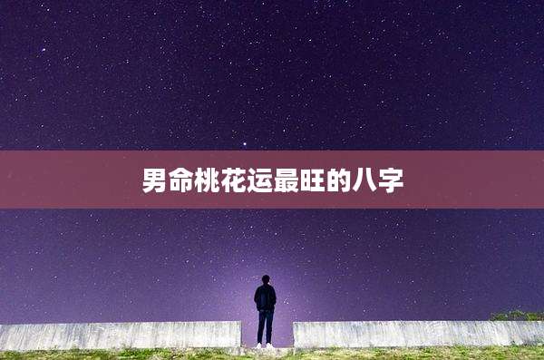 男命桃花运最旺的八字