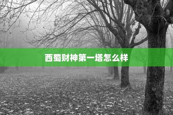 西蜀财神第一塔怎么样
