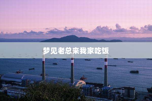 梦见老总来我家吃饭