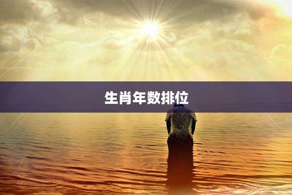 生肖年数排位