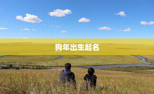 狗年出生起名