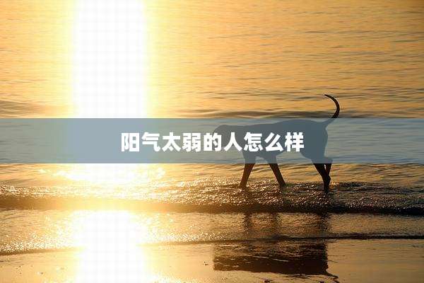 阳气太弱的人怎么样