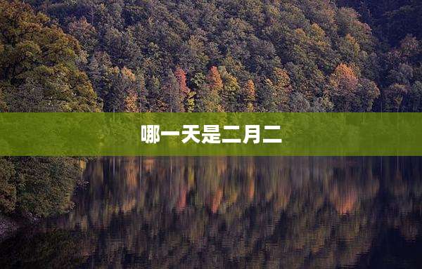 哪一天是二月二