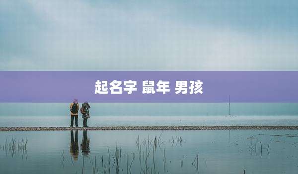起名字 鼠年 男孩