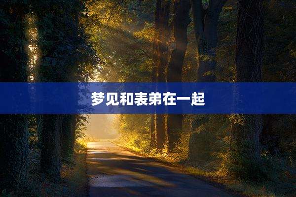 梦见和表弟在一起