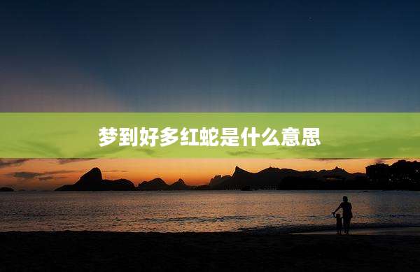 梦到好多红蛇是什么意思