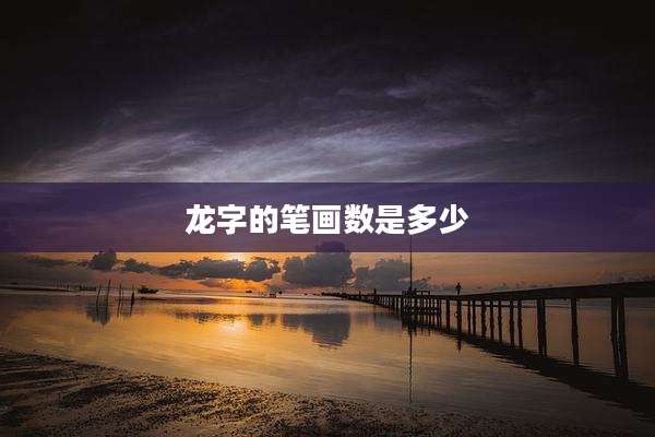 龙字的笔画数是多少
