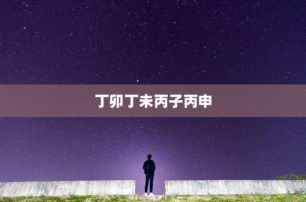 丁卯丁未丙子丙申