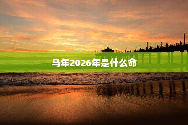 马年2026年是什么命
