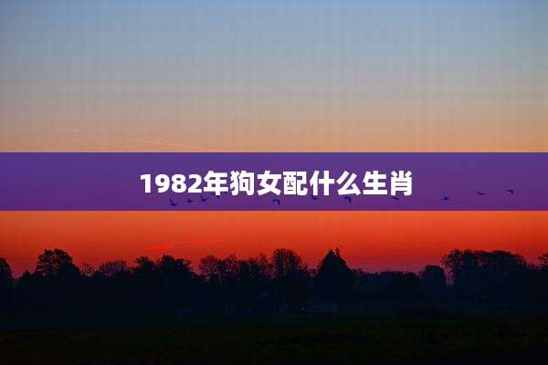 1982年狗女配什么生肖