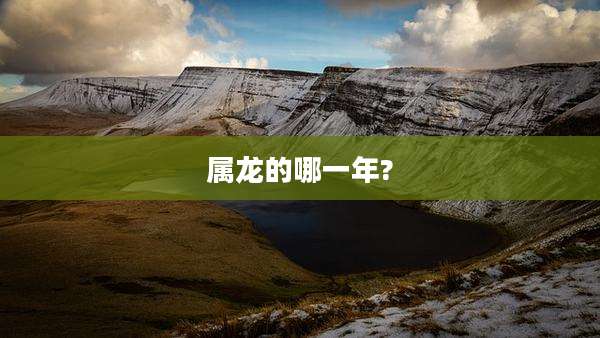 属龙的哪一年?