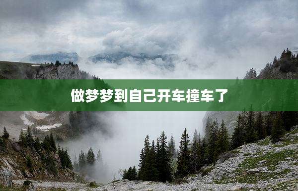 做梦梦到自己开车撞车了