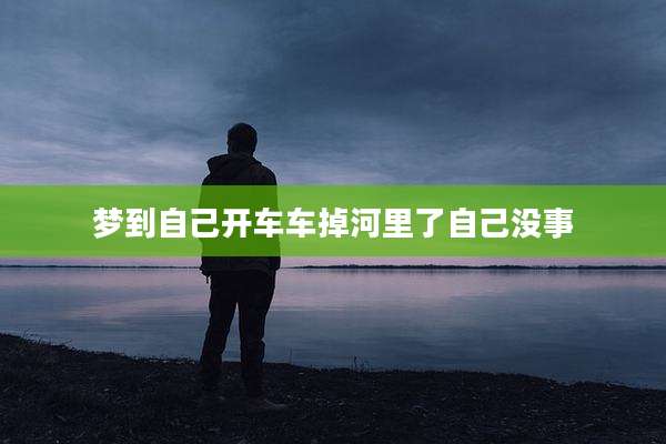 梦到自己开车车掉河里了自己没事