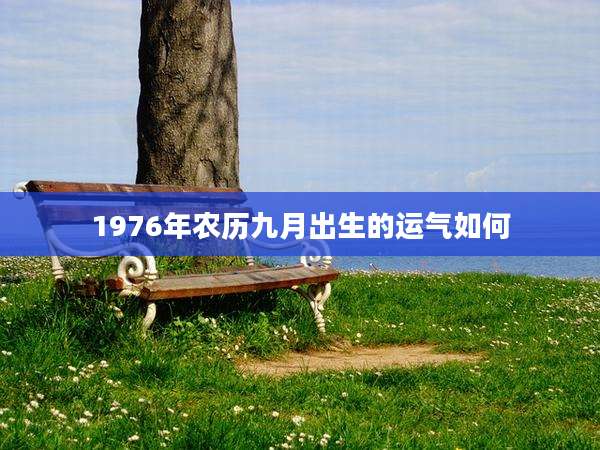 1976年农历九月出生的运气如何