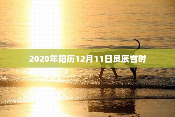 2020年阳历12月11日良辰吉时