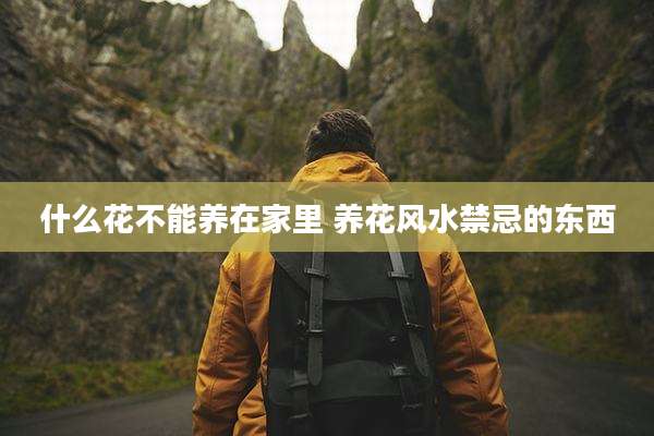 什么花不能养在家里 养花风水禁忌的东西